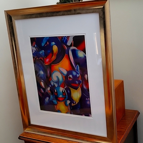 Custom Framed 3D Holographic Triple Transition Lenticular Print, Pokémon - Picture 3 of 5